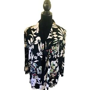 The Travel Collection Multicolored Open Cardigan